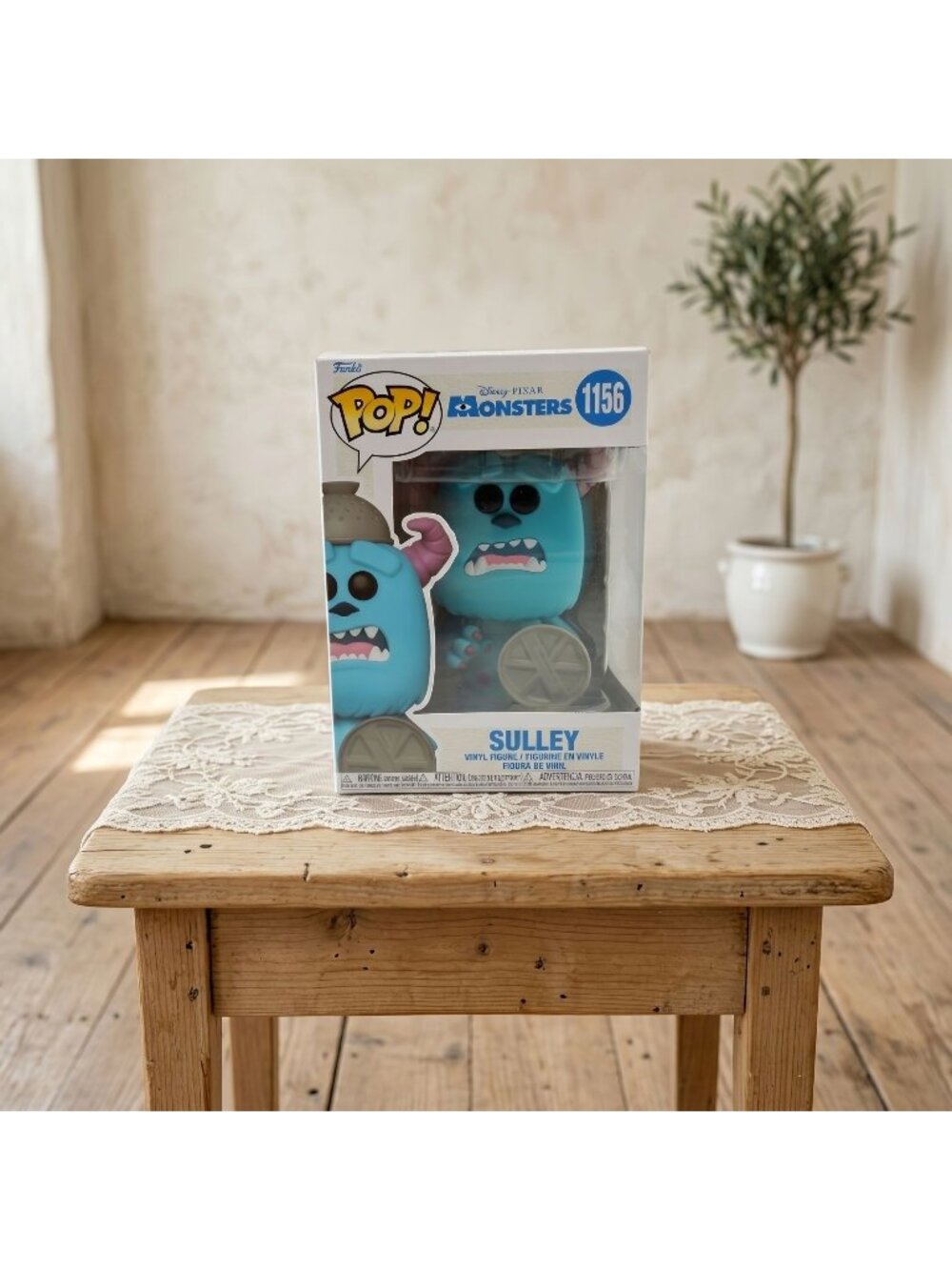 Funko Pop Sulley Monsters Inc 20th Anniversary 1156 Vinyl Figure With Lid